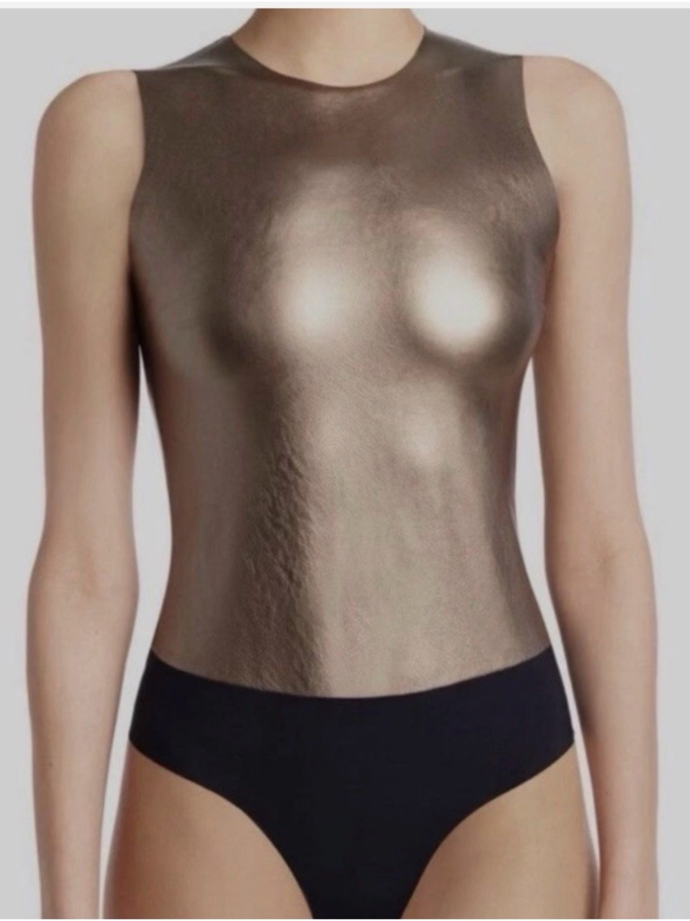 Women’s Commando faux leather body suit size L NWT